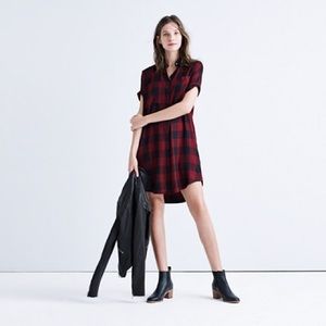 Madewell Plaid Jumper Dress